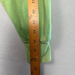 VTG 60s Sweatshirt M Green Blank Cotton Paint Marbled Fade Distressed Collegiate
