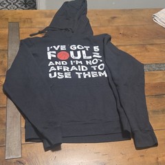 Mens Basketball Hoodie S Black I’ve Got 5 Fouls Hooper