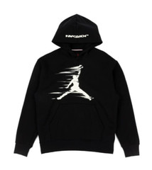 *NEW* MEN Nike JORDAN MVP FLEECE PULL OVER HOODIE BLACK/IRON GREY (FV7227 010)👍