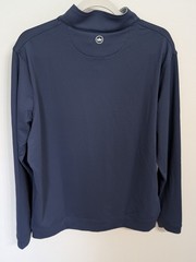 Peter Millar Crown Sport Sweatshirt Mens L Blue 1/4 Zip Logo
