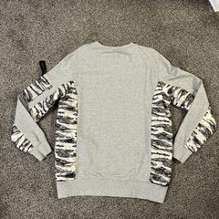 Vtg Triple Five Soul Camo Side Panel Pullover Sweatshirt Mens L Logo Y2K Pockets