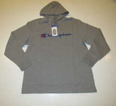 NWT Mens CHAMPION Gray Jersey Pullover Hoodie Shirt Sz M Medium