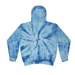 Tie Dye Multi-Color Hoodies, Adult S to XXXL 80% Cotton, L/S, Pockets No Zipper