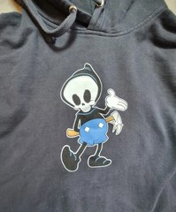 Blind Skateboards Reaper Skeleton Hoodie Mens Size Medium Dark Navy Drawstring