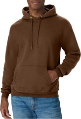 Men’s Pull On Hoodie Long Sleeve Hooded Neck Army Brown Daily Wear Cotton Blend