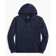 J.Crew Hoodie Mens XL Navy Blue Authentic Fleece Sweatshirt Full Zip Front