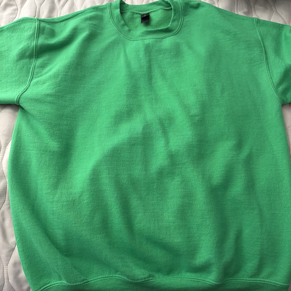 Gildan Adult Cotton/Polyester Crew Neck Sweatshirt green