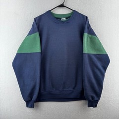 Vintage Russell Athletic Sweatshirt Mens XL Color Block Crewneck 90s USA Made
