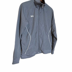 Under Armour Men’s Loose All Season Gear Full Zip Mesh Lined Jacket Gray Medium