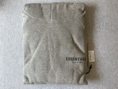 Fear Of God Essentials Hoodie Dark Heather Oatmeal Size XXL Brand New In Hand