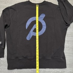Peloton Pullover Sweatshirt Crew Neck Logo Black Mens XL Heavy Logo Gym Cycling