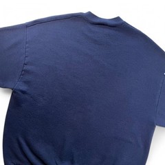 Vtg 80s Gopher Sport Blank Crewneck Sweatshirt Navy Blue Distressed USA Made L