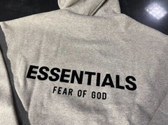 NEW Fear of God Essentials Dark Oatmeal Gray Pullover Hoodie Size’s XS/S/M/L/XL