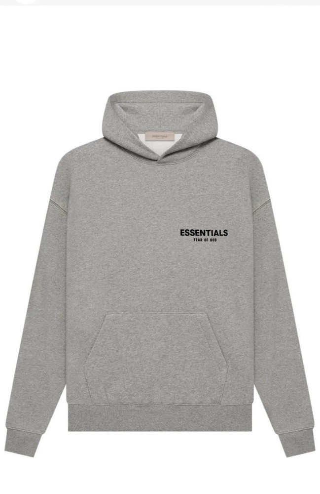 NEW Fear of God Essentials Dark Oatmeal Gray Hoodie Size Large Authentic✅ #192