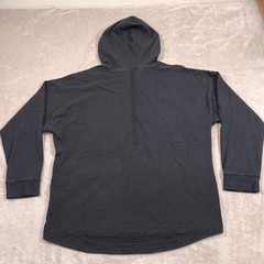 Nike Yoga Clips Sweater Mens Size XL Black Pullover Textured Hoodie Sweatshirt