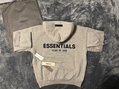 NWT Fear of God Essentials Dark Oatmeal Hoodie Size XXS 100% Authentic✅