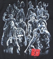 The Walking Dead Black Hoodie Sweatshirt Zombie Walkers Attack – Vintage Size M