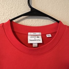 Lacoste x FriendsWithYou Red Unisex Sweatshirt Size L