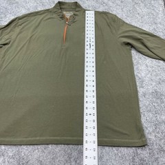 Coolibar Mens Sweater XXL UPF 50+ UV Protection 1/4 Zip Olive Green Pullover