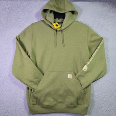 Carhartt Sweater Large Mens Green Midweight Hoodie Outdoor Fleece NWT