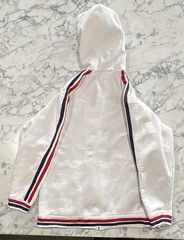 White G Unit Full Zip Hoodie, Heavy Weight, Warm