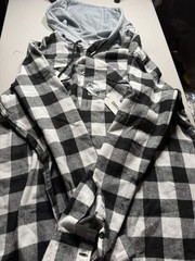 Coofandy Black And Which Checkers Hoodie