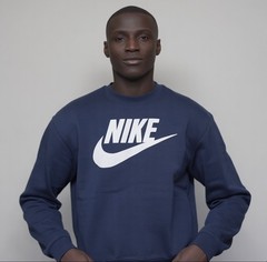 Nike Sweatshirt Men’s Sportswear Club Fleece Crew Neck Futura Logo Jumper – New