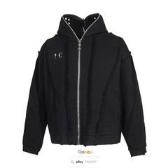 Mens Women Thug Hooded Club Pullover Hoodie Cardigan Zip Sweatshirt Jumper Coat