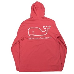 Vineyard Vines Ohio State Buckeyes Shirt Hoodie Men Medium Whale Logo Coral Peru