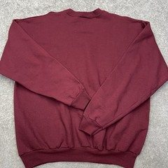 Vtg HANES Men’s XL Sweatshirt Big Buck Deer Embroidery Graphic Crewneck Maroon
