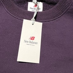 New Balance Made in USA Core Crew Neck Sweatshirt Plum XS-2XL Men’s MT43541-PLN