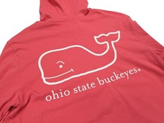 Vineyard Vines Ohio State Buckeyes Shirt Hoodie Men Medium Whale Logo Coral Peru