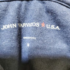 John Varvatos Hoodie Mens Medium Blue Jumper Minimalist Sweater Leisure Active