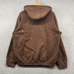 Vintage Quiksilver Hoodie Mens Large Brown Hooded Sweatshirt Y2K 90s USA Surf