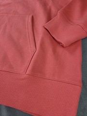 The North Face Men’s L Hoodie Coral Pink Box Logo Never Stop Exploring NWT