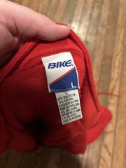 Vintage Bike Quarter Zip Size Large 90s Bicycle Red Fall Winter Bicycle