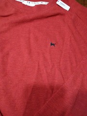 The Black Dog Men’s Thermal Long Sleeve Crew Neck Shirt Sz XL Burnt Orange