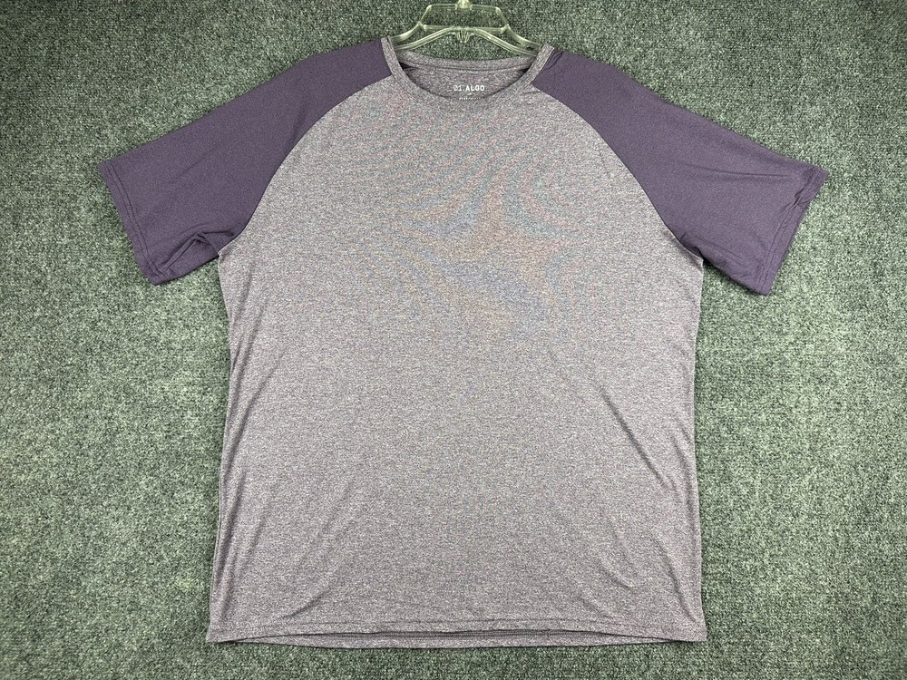 01.ALGO Performance Wick 3/4 Sleeve Shirt Men’s Large Purple Anti Odor Uv SPF 40