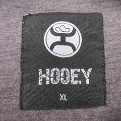 Hooey Hoodie Mens XL Gray Southwestern Aztec Rayon Pullover Lightweight
