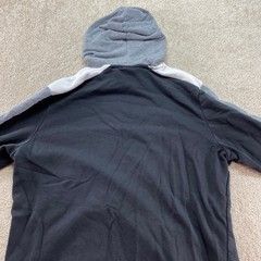 Puma Sweatshirt Mens Size Large Black Colorblock Hoodie Pullover Athletic