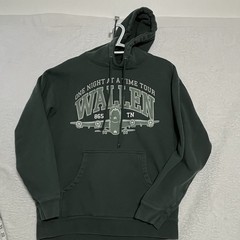 Morgan Wallen Concert Sweatshirt Hoodie Sz Medium Green One Night At A Time Tour