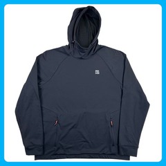 Alaskan Hardgear Duluth Pullover Hoodie Men Large Black Fleece Lined Waffle Grid