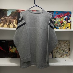 VTG Y2k Basic Conditioning Gear Gray Athletic Rugby 8 Long Sleeve Crewneck XL