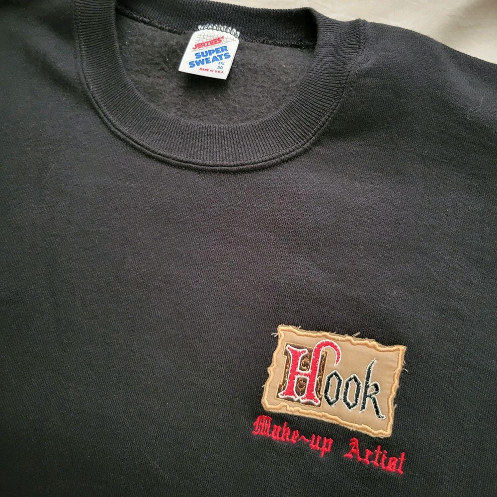 Hook 1991 Movie Production Sweatshirt Makeup Artist XXL Jerzees Spielberg Cannom