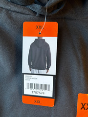 PUMA Men’s Fleece Hoodie Regular Fit Kangaroo Front Pocket Black Size XXL