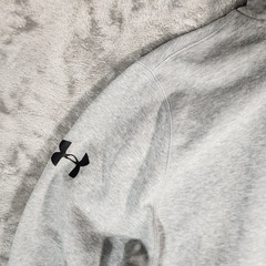 Under Armour All Season Gear Pullover Hoodie Men’s XL Gray Spell Out