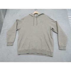 Under Armour Rival Fleece Hoodie Men L Gray Pullover Sweatshirt Logo Activewear