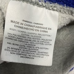 Jordan Dark Grey Heather/Deep Royal Graphic Hoodie Men L China Polyester/Spandex