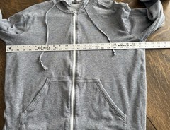Vince Hoodie Mens L Knit Heather Gray Full Zip Jersey Lined Sweatshirt Designer