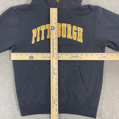 Pittsburgh Youth Small Black Gold Colosseum Hoodie Sweatshirt